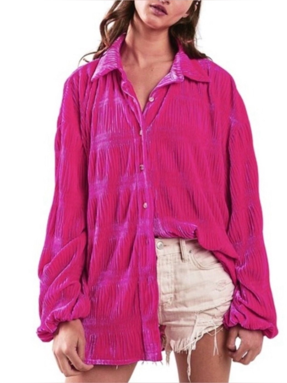 BiBi Pink Button Down Shirt